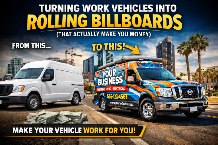 Turning Work Vehicles Into Rolling Billboards (That Actually Make You Money)